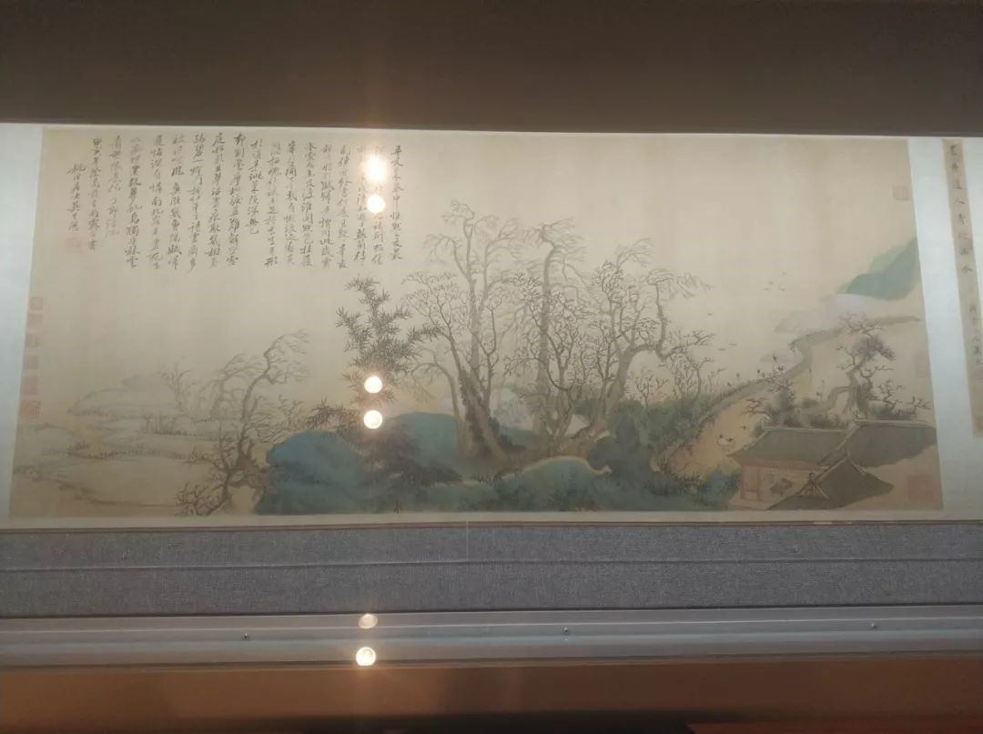 吴历：《湖天春色图》，该图的构图手法被视作西方透视手法